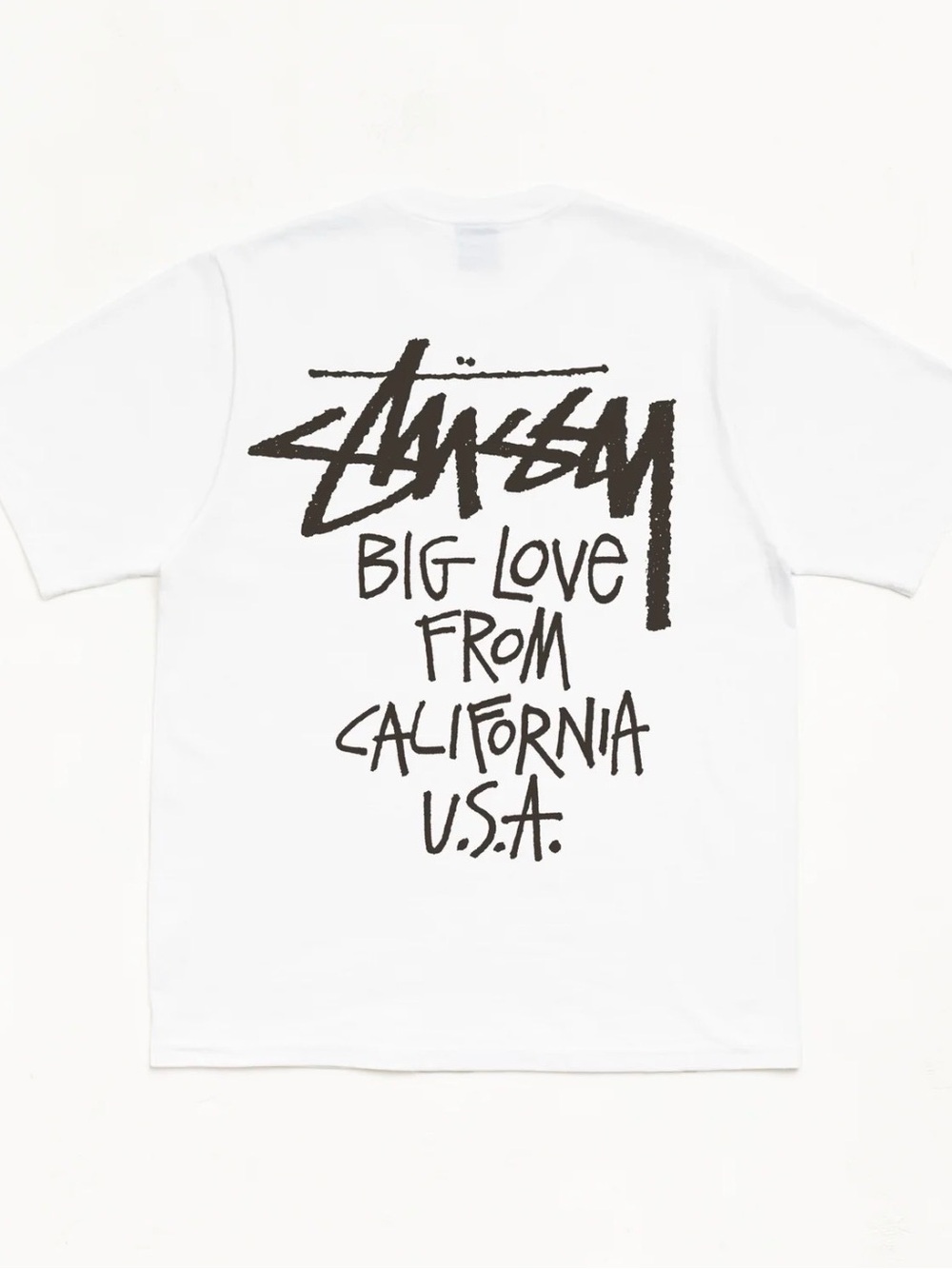 Stussy Natural/Black Logo Tag Tee